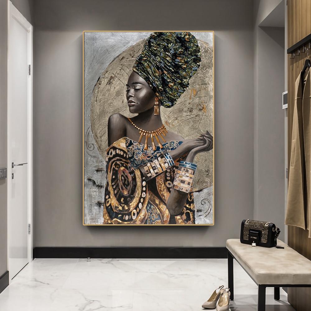 Tableau Moderne Femme Africaine